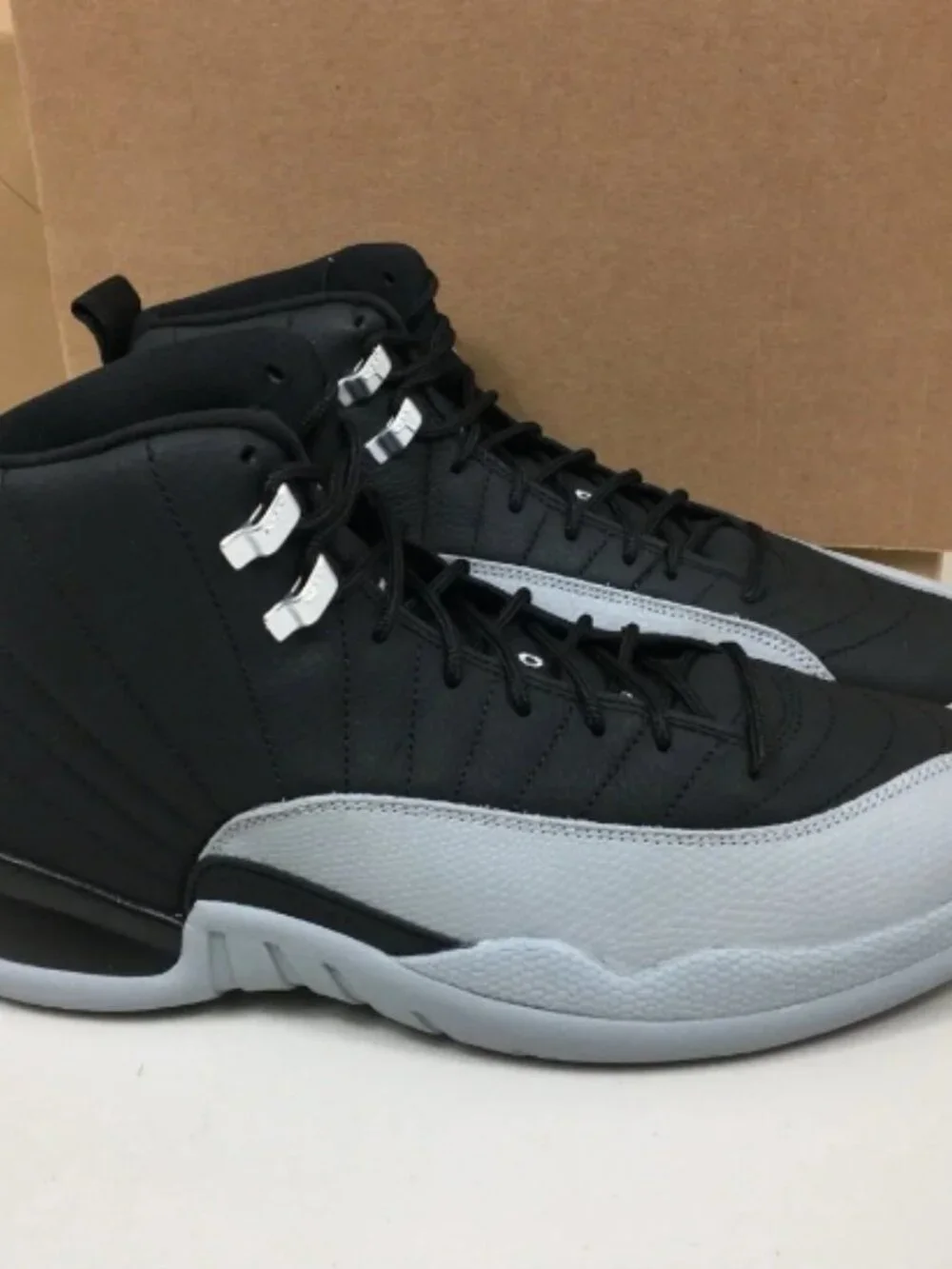 Air Jordan 12 Retro Black Wolf Grey
